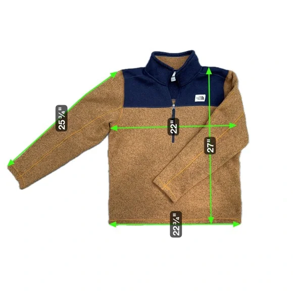 The North Face Half Zip Fleece - Brown and Black - Picture 4 of 4